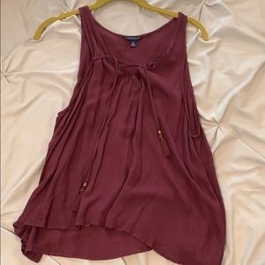 Maroon tank top